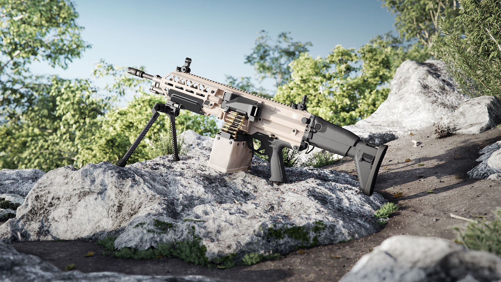 FN EVOLYS Ultralight Machine Gun 5.56x45mm