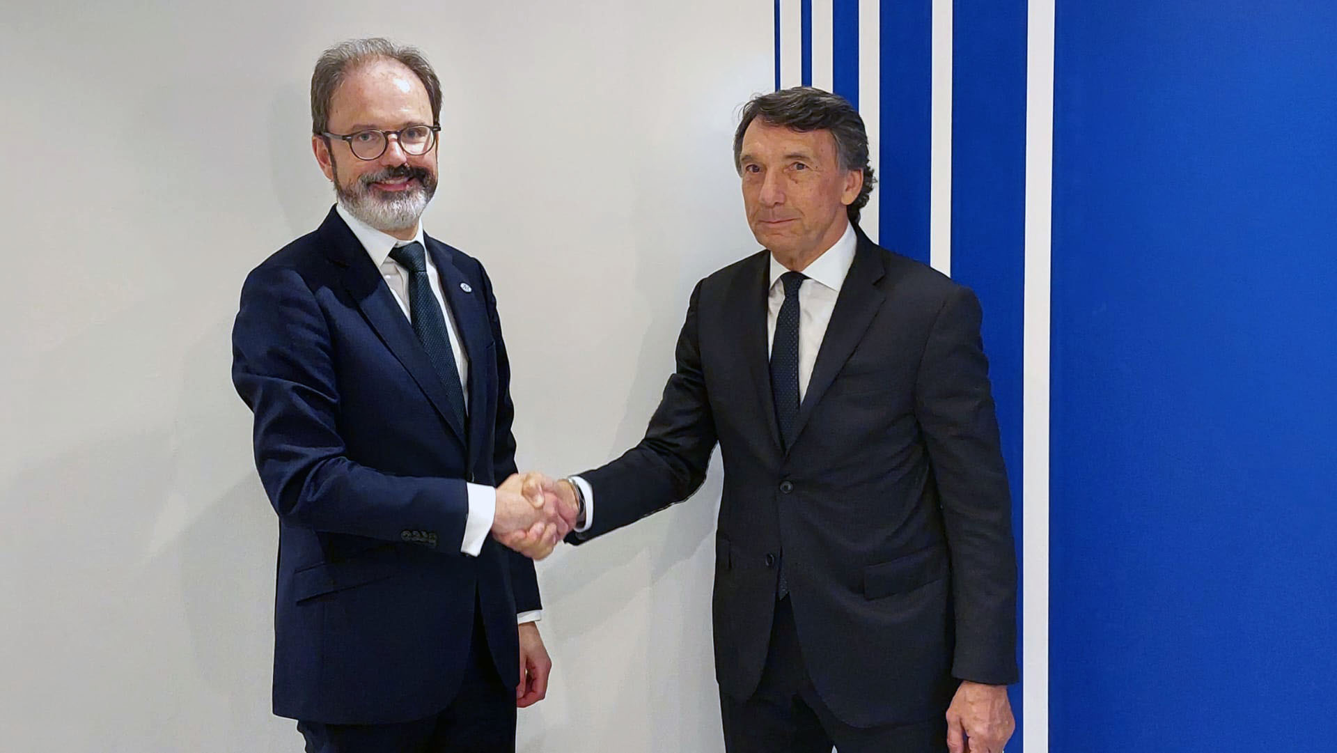 Julien Compère, CEO Herstal Group (FN Herstal-Browning), and Maurizio Negro, CEO Fiocchi Munizioni