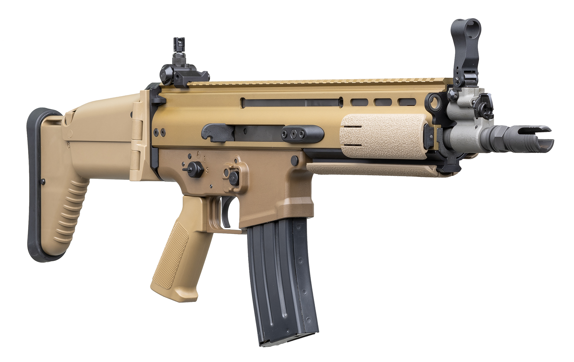 Rifle Airsoft FN Herstal SCAR-L de Resorte Tan Cal. 6mm